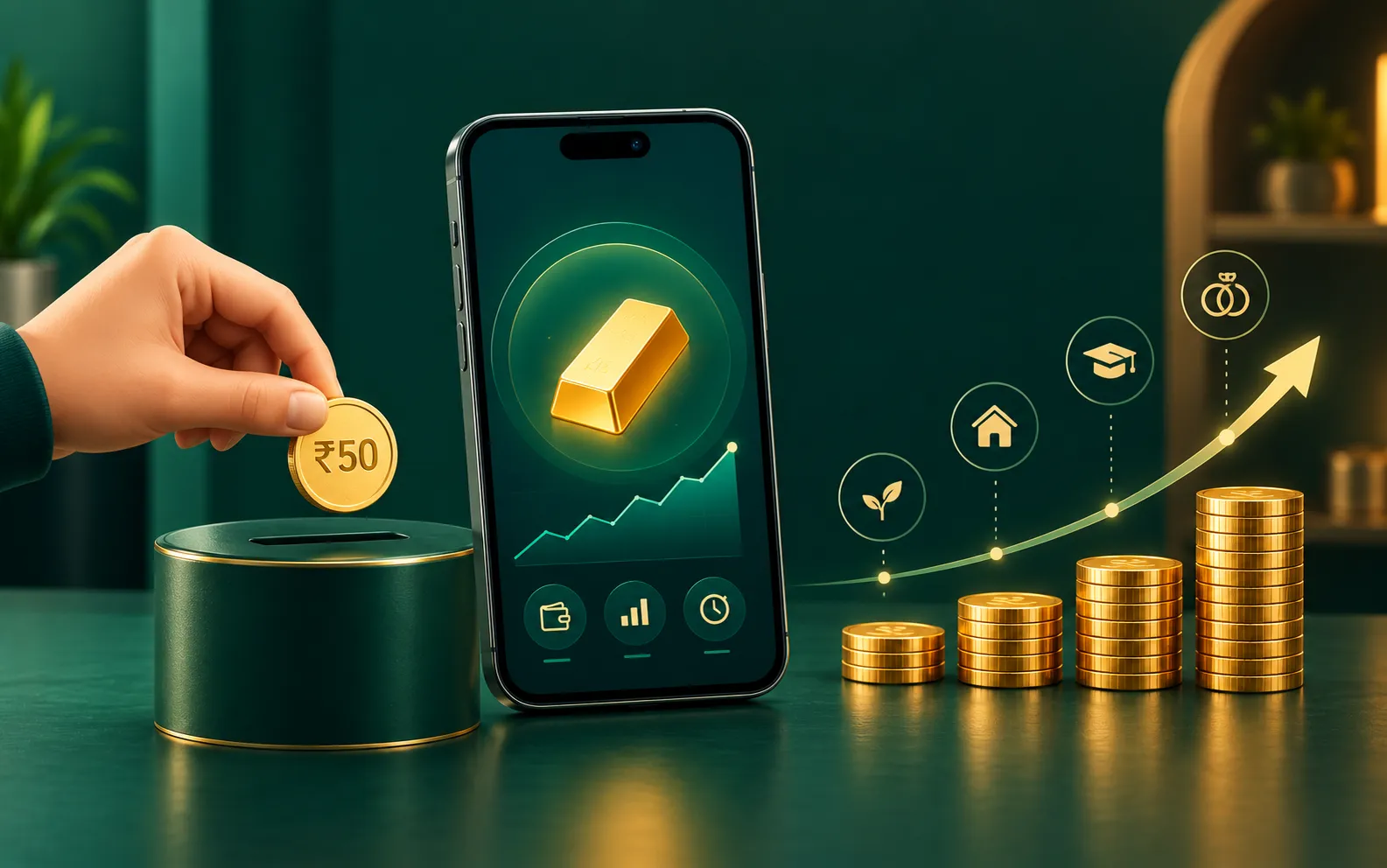 How to Start Saving in Gold with Just ₹50